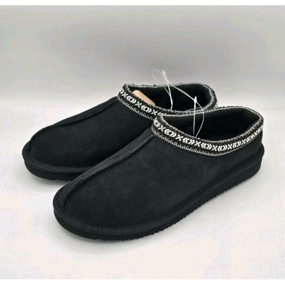 Kirkland Signature Unisex Shearling Slippers Size 8 women Tan Havane EU 39